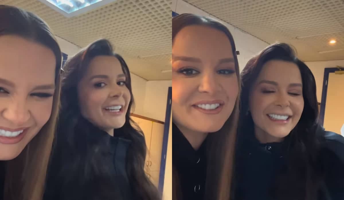 Maiara e Maraisa se divertem nos bastidores do The Voice Kids
